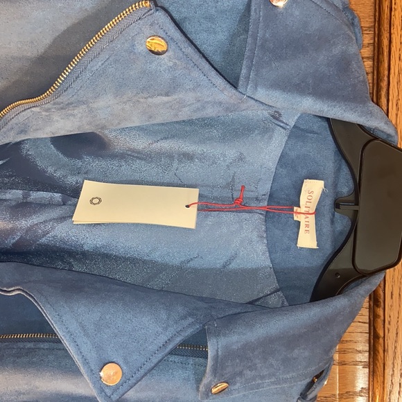 Blue polyester blazer - Picture 4 of 6